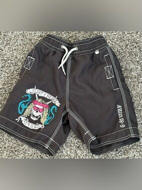 Boys Gap Kids Swim Trunks ~ Surf Rebel Gray Size XS 4-5